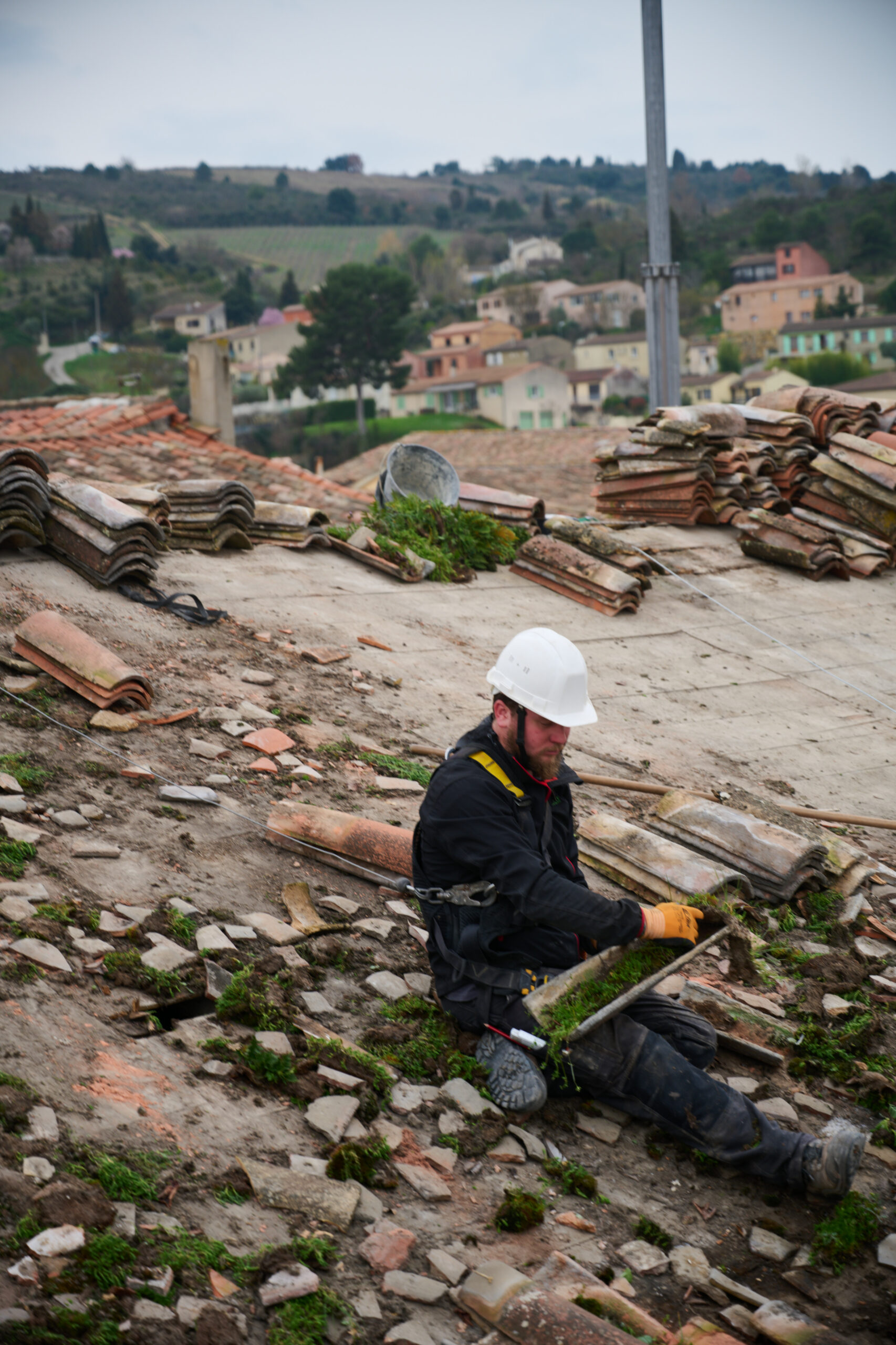 travaux toit eglise misericorde limoux